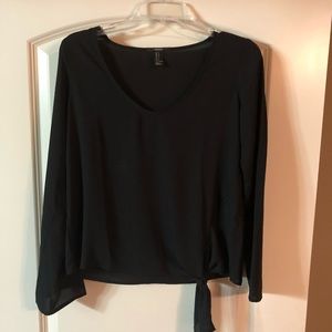 Rue21 Black Tied Dressy Top